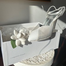 Scarpa da sposa in raso