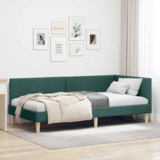 Cornice del letto ad angolo con testiera Velluto Letto in tessuto vidaXL