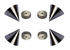 Kit 4 spike punte cromati