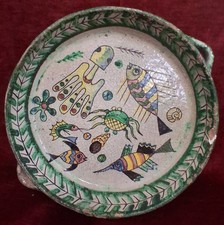 CENTROTAVOLA MAIOLICA DIPINTA