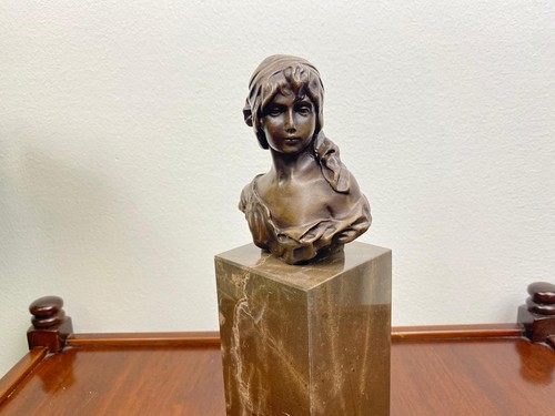 Statua bronzo donna busto - statua,