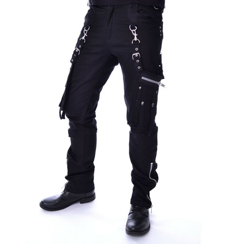 Pantaloni neri punk - punk, biker