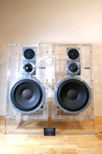 PAIRE D'ENCEINTES MAGNAT ALL RIBBON 8P ACRYLIC / VINTAGE SPEAKERS