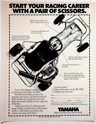 Yamaha 100s kart rivista - yamaha,