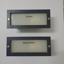 Segnapasso con serigrafia lampada E14