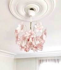 Lampadario vintage in vetro