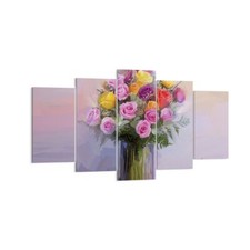 Quadro su Tela 160x85cm Fiori