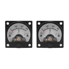 2X AC 0-300V Quadrante rotondo