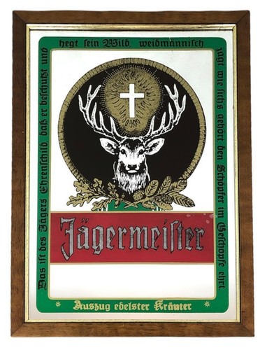 Vintage jagermeister mirror - vintage,