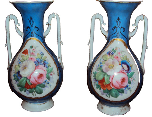 Coppia vasi porcellana - ,