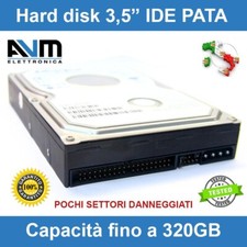 Hard disk 3,5" IDE PATA EIDE 250GB 160GB 80GB pochi settori danneggiati 20k 4k
