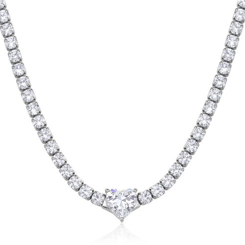 Collana cuore brillante - collana,