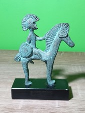 Bronzetto Cavaliere e Cavallo Etrusco Bronzo
