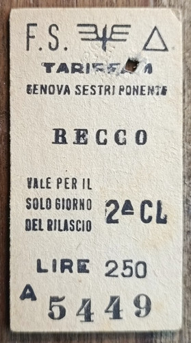 1973 recco ferrovie dello - 1973,