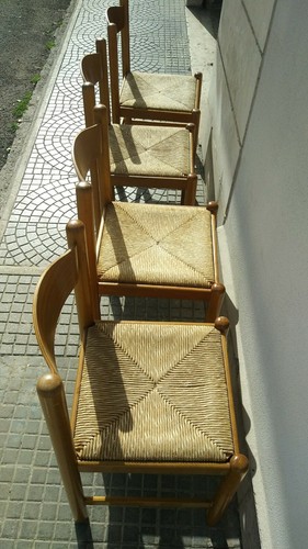 Sedie cucina legno color - da,