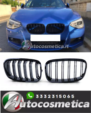 GRIGLIA ANTERIORE COPPIA CALANDRE NERO LUCIDO BMW SERIE 1 F20 F21 11/15 1M LOOK