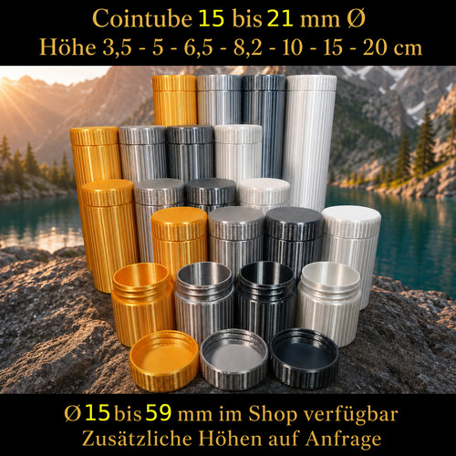 Tubo per monete 1 - 1/4, oz