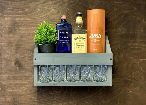 Scaffale legno rum whisky - scaffale,