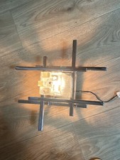 Grande applique Angelo Brotto per Poliarte anni ‘70. 37,5x37,5x21 cm.