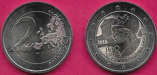 Austria euro 2018 unc anno - 2,
