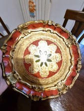 Vassoio Antico In Legno Stile