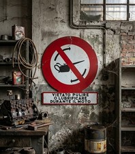 Cartello industriale vintage - cartello,