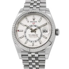ROLEX Sky-Dweller 42 mm acciaio inox oro bianco 18 carati quadrante bianco 336934