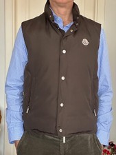 Giacca nuova smanicata Moncler vintage TG4, piuma d'oca