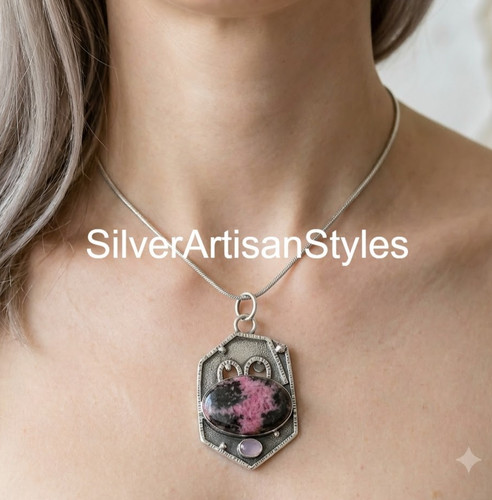 Collana catena fatta mano - collana,