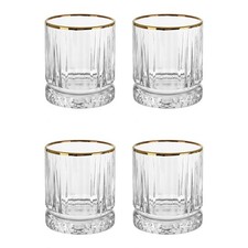 Set 4 bicchieri cocktail bordo