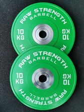PIASTRE PARAURTI RAW STRONG BARBELL™ PREMIUM COMPETITION COLORE VERDE 10KG (COPPIA)