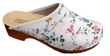 Zoccoli donna pelle legno
