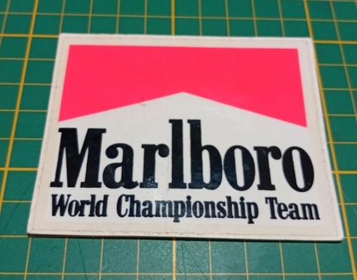 Adesivo vintage marlboro world - adesivo,