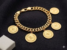 Bracciale con ciondolo - , moneta