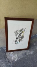 Quadro acquaforte di Guttuso. Misure con cornice 79 x 57 cm . Info 3495