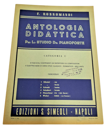 Antologia didattica studio del - antologia,