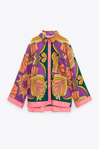 Camicia zara stampa floreale - stampa,