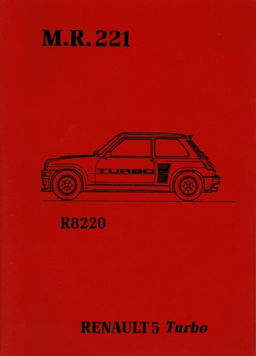 Renault turbo manuel de - renault, 5