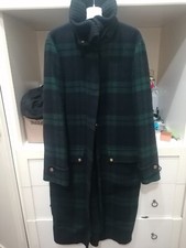 Cappotto donna RALPH LAUREN lana scozzese bottoni oro logati pari al nuovo