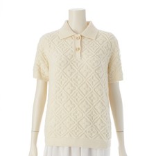 LOUIS VUITTON 25 Pol manica corta in acciaio inox misto lana monogramma tauring...