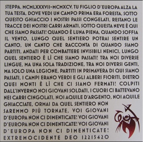 Intolleranza steppa - intolleranza, “steppa”