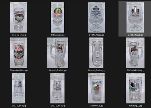 Collezione bicchieri birra - bicchieri,