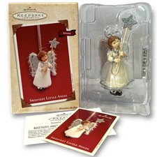 Vintage Hallmark Keepsake Ornamento Dolce Piccolo Angelo Suono Magico Natale 2003