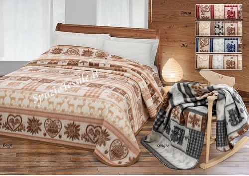 Coperta misto lana tirolo - coperta,