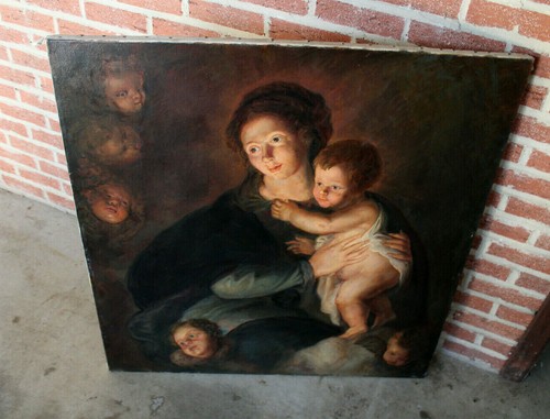Antico dipinto madonna - dipinto,