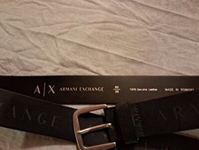 Cintura uomo " Armani Exchange "  Tg 48 cm  col Fumo di Londra Originale