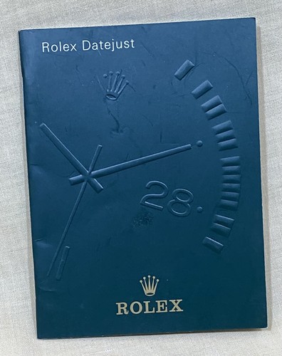 Rolex datejust booklet - datejust,