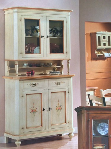 Credenza vetrina base alzata - vetrina, +