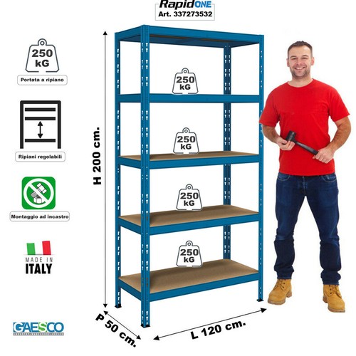 Scaffale metallo montaggio - in,