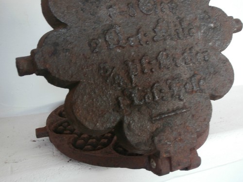 Rare gaufrier allemand - , xviiii